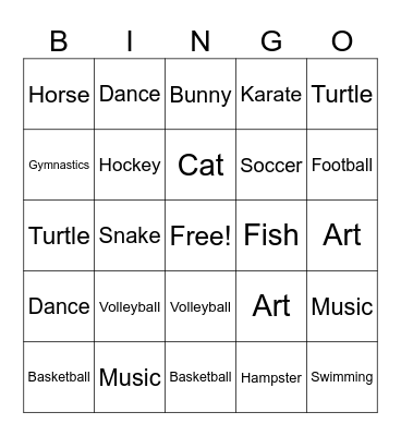 ASL BINGO Card