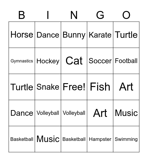 ASL BINGO Card