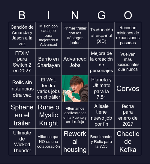 FFXIV Fanfest Barcelona 2026 Bingo Card