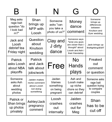 MURR TOWN Bingo Card