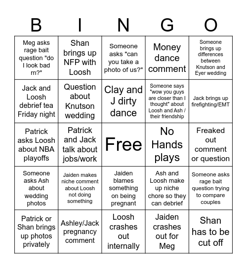 MURR TOWN Bingo Card