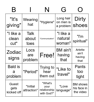 Pop the Balloon BINGO! Bingo Card