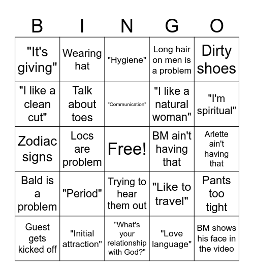 Pop the Balloon BINGO! Bingo Card