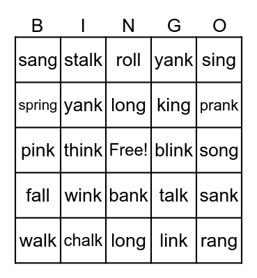 BINGO Card