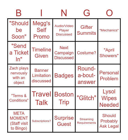 4.22.26 Bingo Card