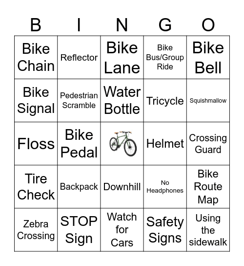 Bike Bingo Card