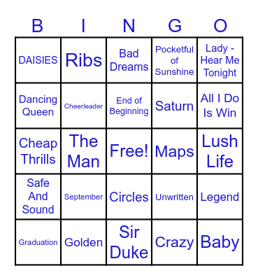 District 207 Leadership Summit~ Bingo Card