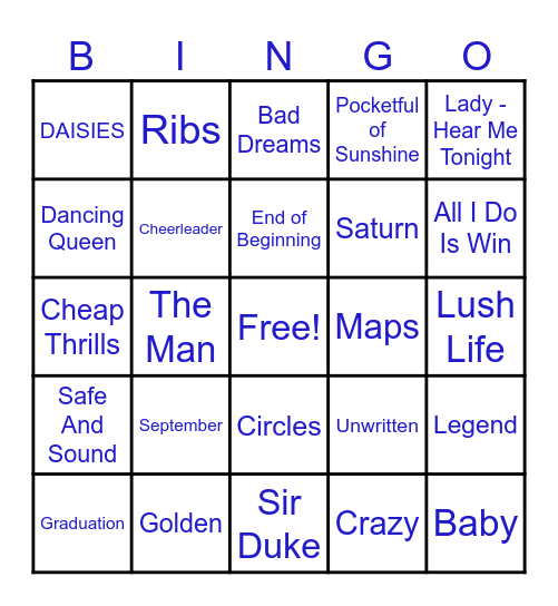 District 207 Leadership Summit~ Bingo Card