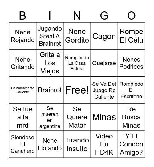 IPAD KIDS LPM Bingo Card