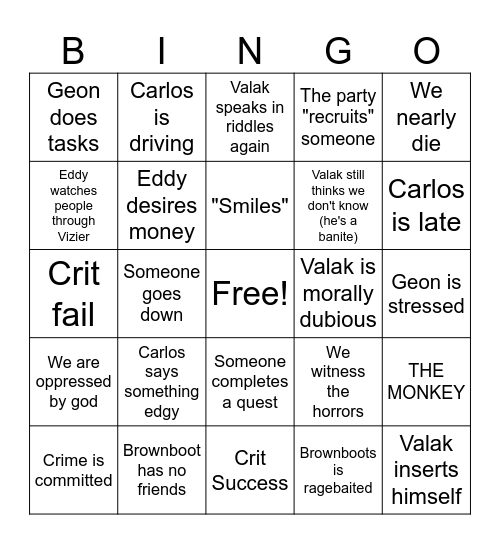 C m pei gn Bango biee n go Bingo Card