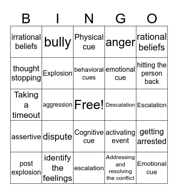 Tame Your Hulk Bingo Card