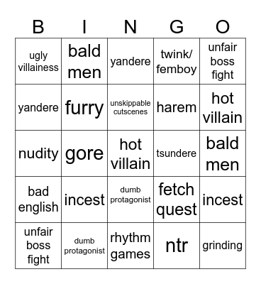 Flush C2 bingo Card