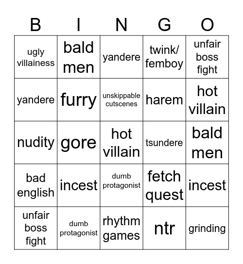 Flush C2 bingo Card