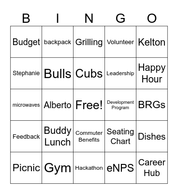 Chicago Townhall Apr 2026 Bingo Card
