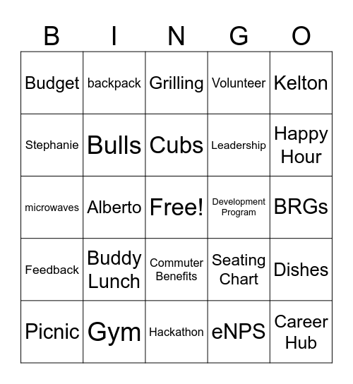 Chicago Townhall Apr 2026 Bingo Card