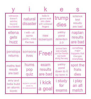 yp bingo 2026 tm edition Bingo Card