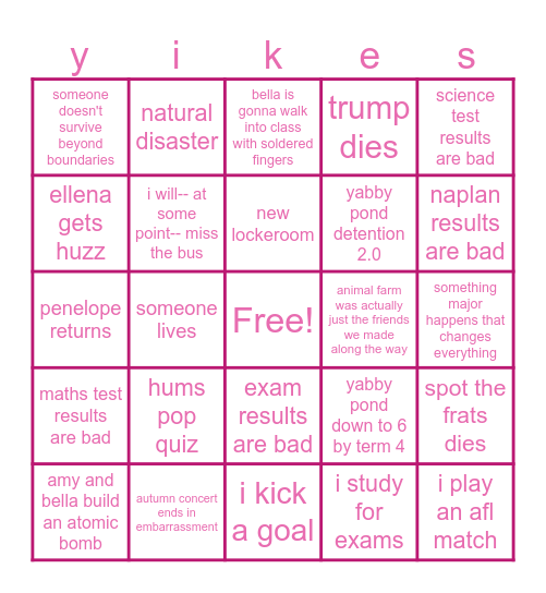 yp bingo 2026 tm edition Bingo Card