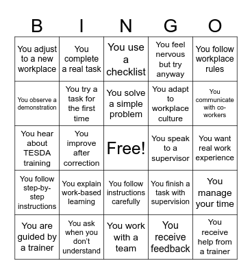 BINGO Card