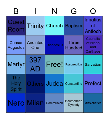Karis- History Bingo Card