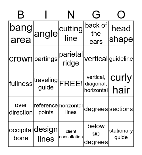 (: haircutting bingo :) Bingo Card