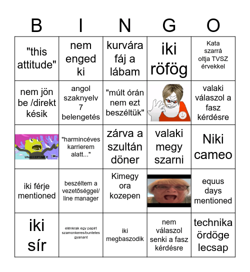 IKI BINGO ENHANCED VERSION Bingo Card