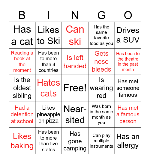 Icebreaker Bingo: Find Someone Who Bingo Card