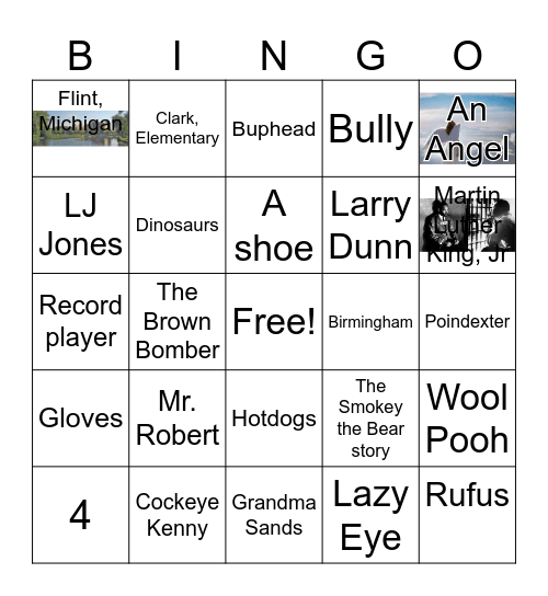 Watsons Go To Birmingham Bingo Card