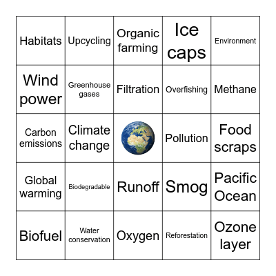 Earth Day Bingo! Bingo Card