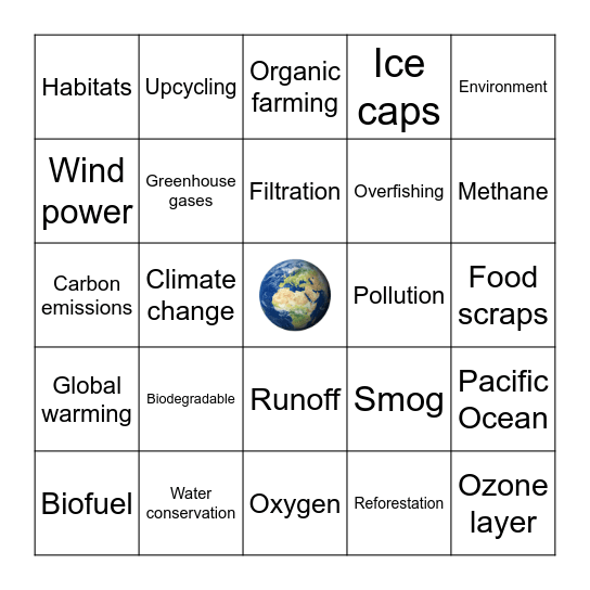 Earth Day Bingo! Bingo Card