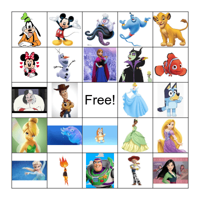 Disney BINGO Card