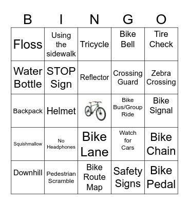 BIKE BINGO Card