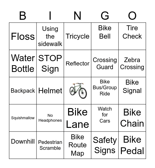 BIKE BINGO Card