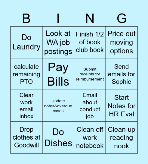 Habitica Bingo Card