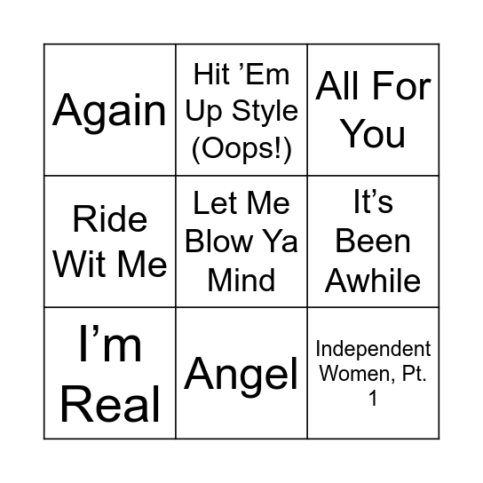48 (mini) Bingo Card