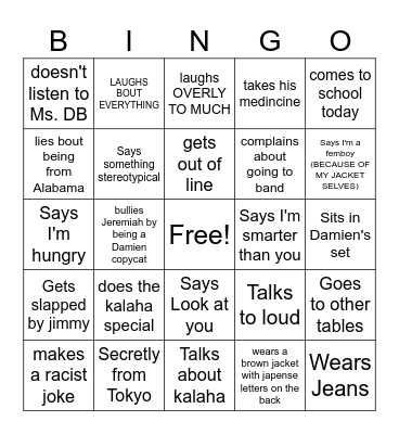 Kaishi Bingo Board Bingo Card