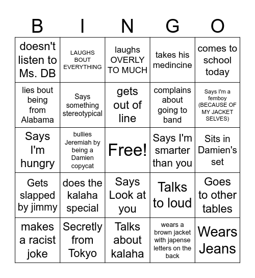 Kaishi Bingo Board Bingo Card