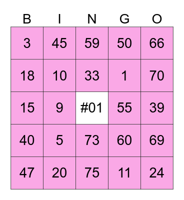 💗Bingo yazz💗 Bingo Card