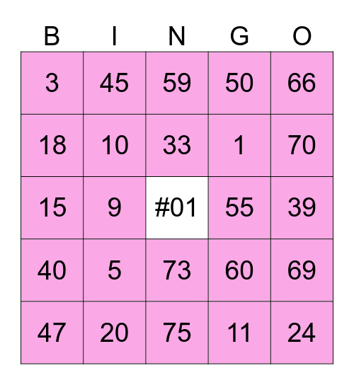 💗Bingo yazz💗 Bingo Card