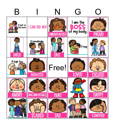 Personal Space BINGO Card