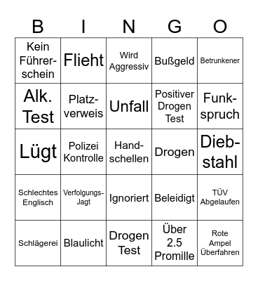 110 Hannover Bingo! Bingo Card