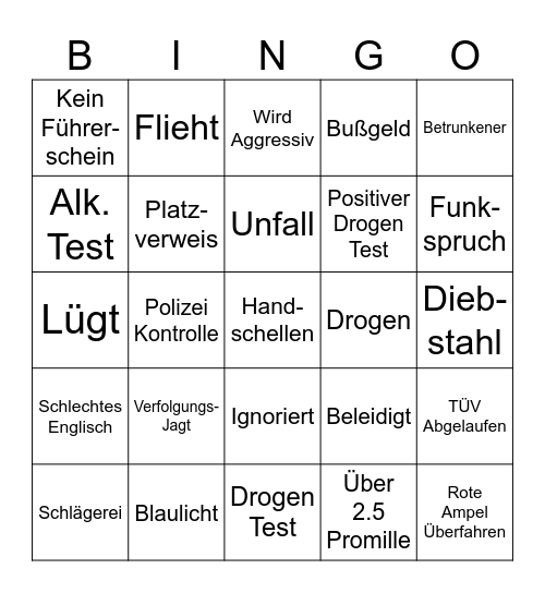 110 Hannover Bingo! Bingo Card