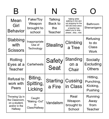 It's Spring Yo' Bingo Card