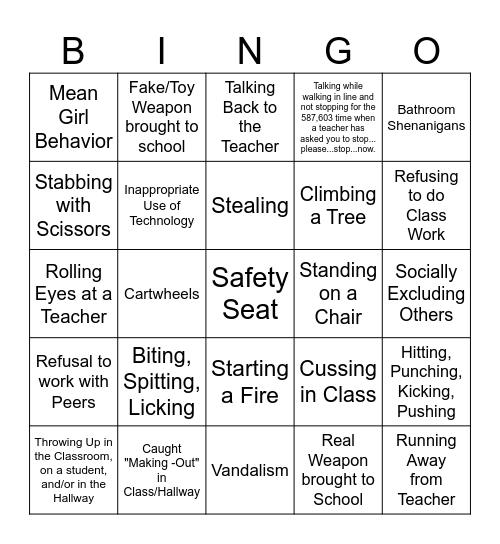 It's Spring Yo' Bingo Card