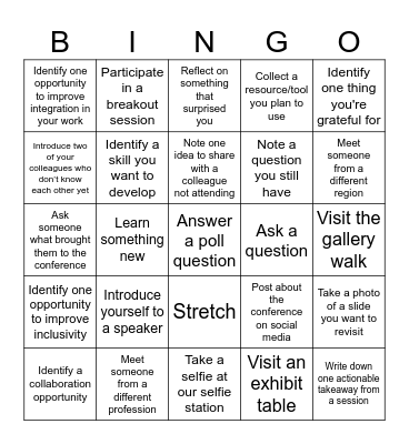 OIPC 2026 BINGO Card Bingo Card