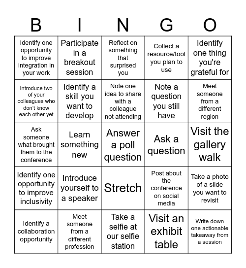 OIPC 2026 BINGO Card Bingo Card