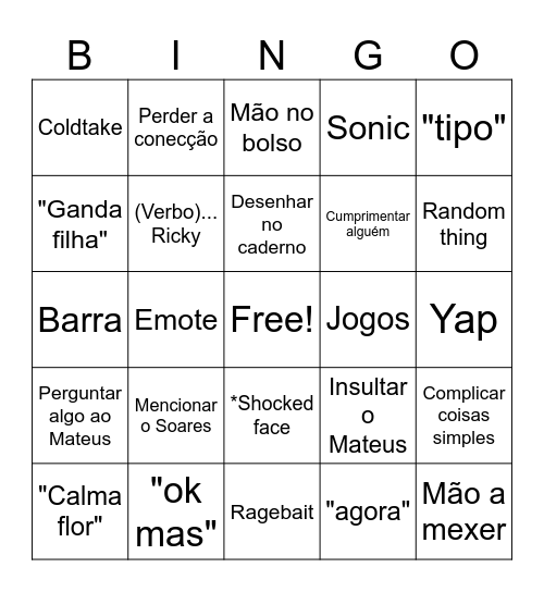 Barrabingo Card