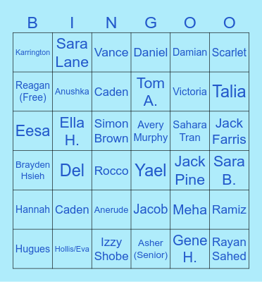 Parish 2026 Awards Bingo Card