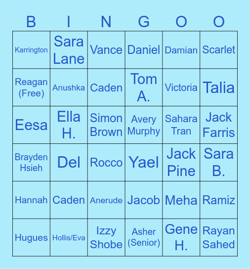 Parish 2026 Awards Bingo Card