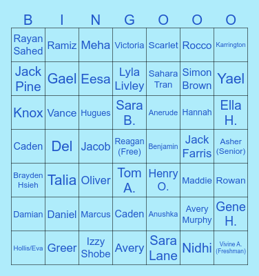 Parish 2026 Awards Bingo Card