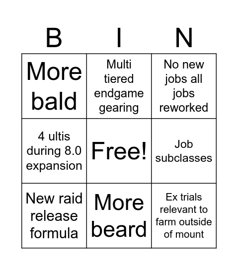 Fanfest 2026 Bingo Card
